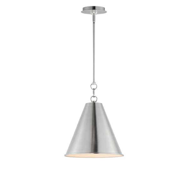 Maxim Lighting Veritas 12'' 1-Light Pendant, Satin Nickel 15162SN - main